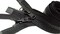 #5 Molded Black Vislon YKK Jacket Reversible 2-Way Separating Zipper - Choose Your Length - Made in The United States (1 Zipper Per Pack) (24" Inches)